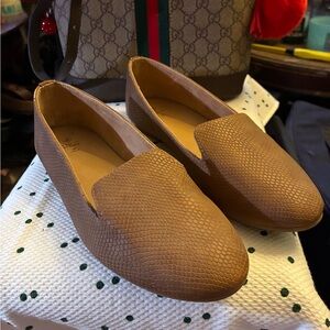 Call It Spring Brown Textured Loafers